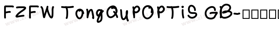 FZFW TongQuPOPTiS GB字体转换